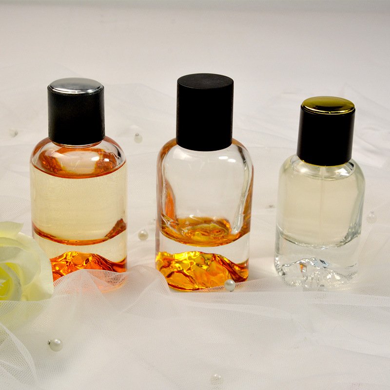 Frasco de perfume de vidrio volcánico