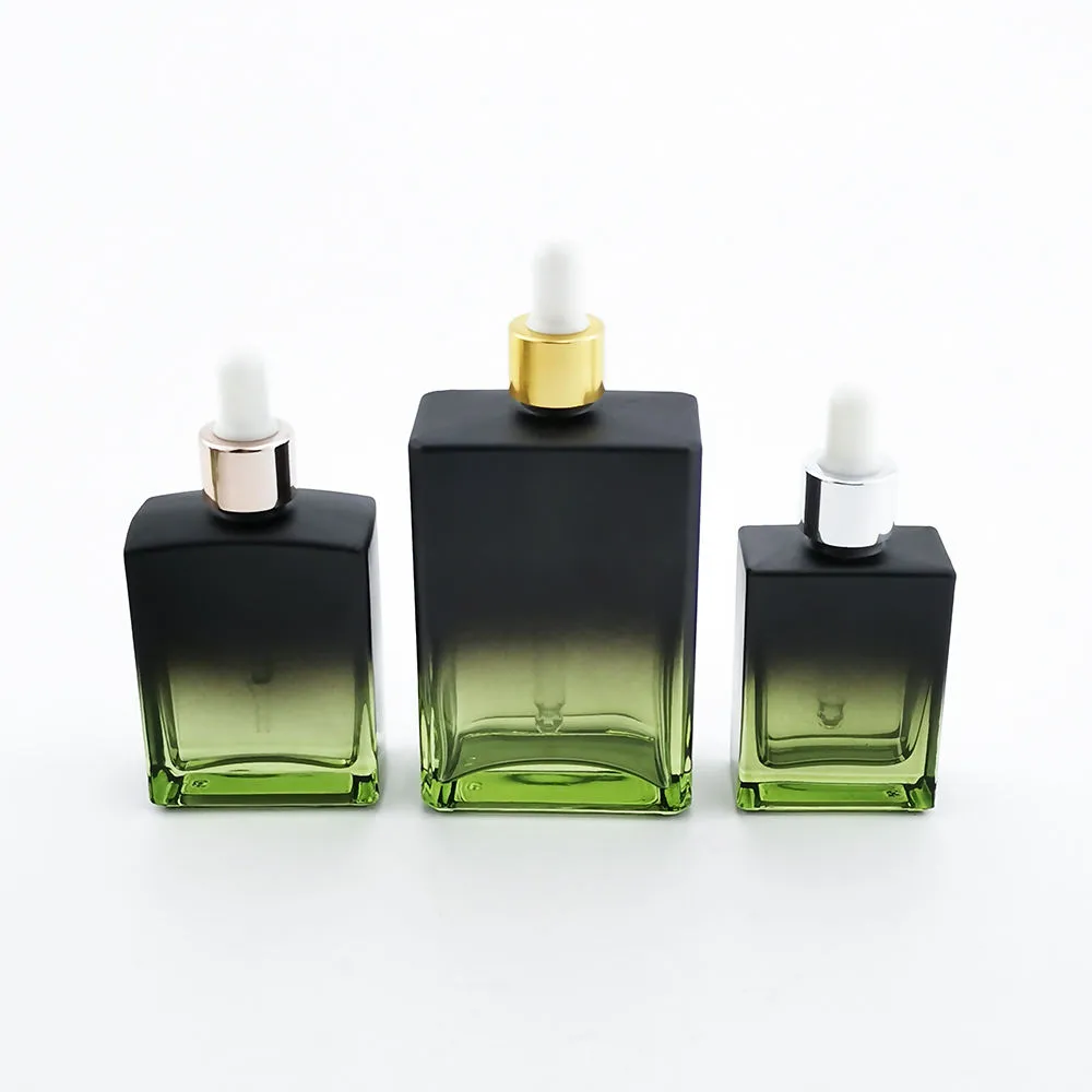 H3eb392580d674e Роскошный прямоугольник эфирное масло сыворотка стекло пипетки бутылки 30-100 мл