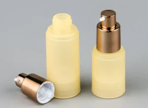 frasco de perfume de plástico