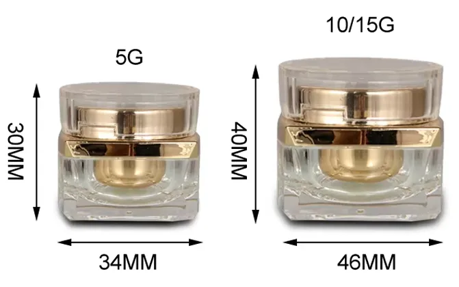 Pot cosmétique en plastique pour crème
