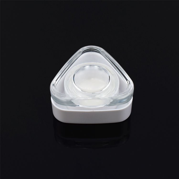 Adfc0bd189d344c7783abf6386b04b54fP Triangle Shape Thick Wall Clear Glass Child Resistant Jars 5ml