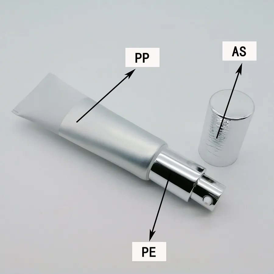 H19509e3068b941d68948042520a2ed45 White Plastic Skincare Clearing Gel Hose Tube for Serum