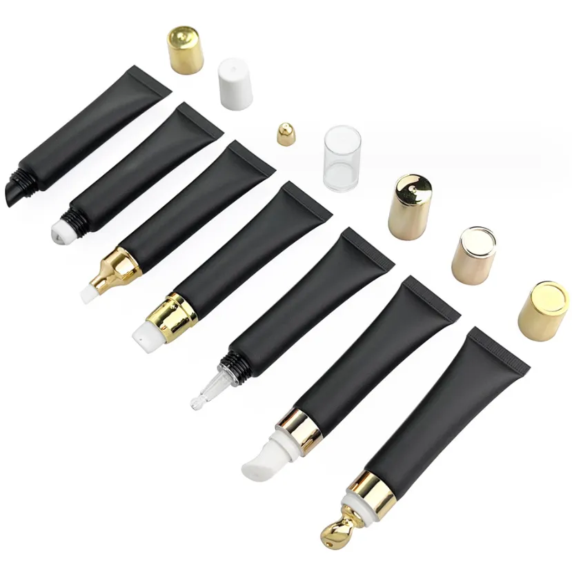 カスタマイズ可能なカラーリップバーム包装リップグロス絞りチューブ