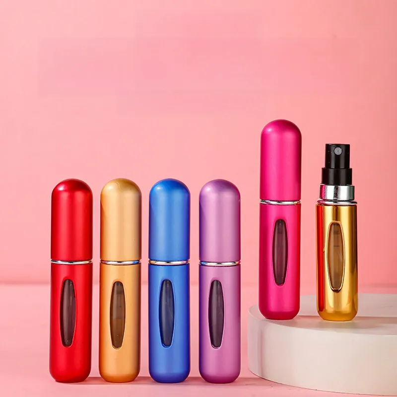 Mini Aluminum Perfume Oil Pump Sprayer Bottles 5ml