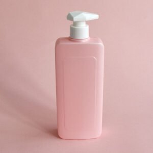 Pink PET Plastic Body Wash Shower Pump Bottle 500ml