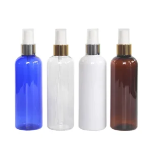 100Ml Round Pet Plastic White Bright Colour Perfume Fragrance Spray Bottles