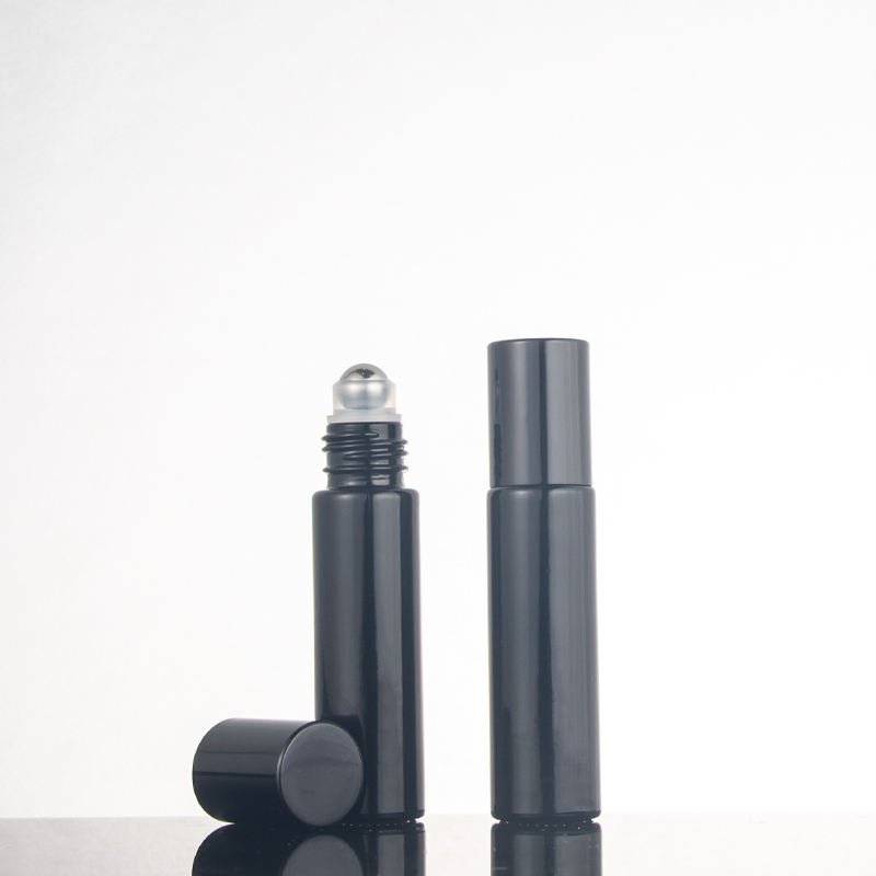 Hc3c74a7eb11d453ca2e9e4bc2fd2ca5aL Black Essential Oil Roller Roll-On Glass Bottle 10ml