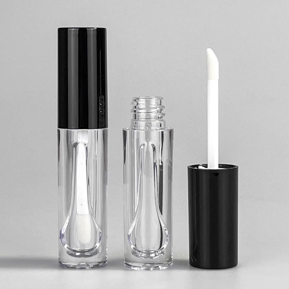 Hot Sale 3ml Black White Custom Printed Lip Gloss Tubes