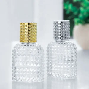 Clear Luxury Empty Gemstone Man Glass Perfume Bottles 30ml 50ml