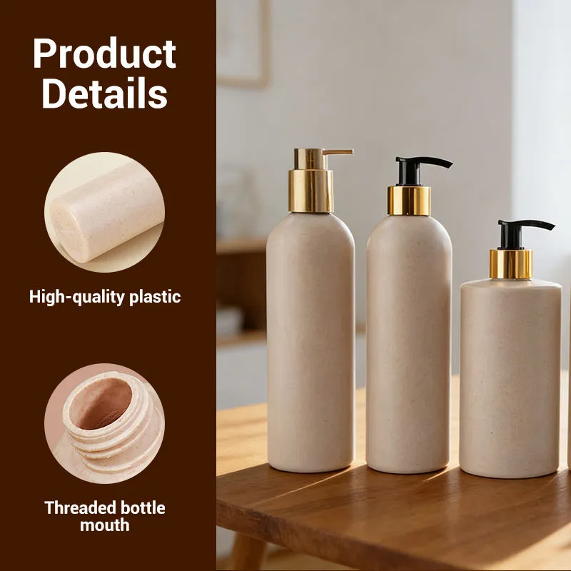 Luxury Eco-Friendly Packaging PE Shampoo Pump Bottle 100-500ml