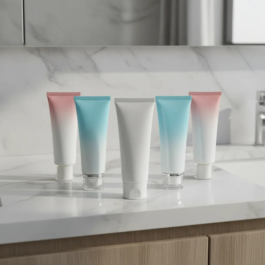 Envases de plástico vacíos personalizados para limpiadores faciales: tubos flexibles de 50 g, 80 g, 100 g, 120 g, 150 g y 200 g
