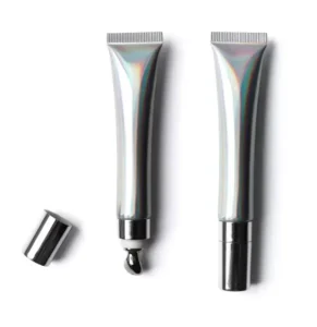 Tubo da 15 ml di crema per il contorno occhi di lusso OEM/ODM con testina massaggiante in lega di zinco con effetto vibrazione elettrica