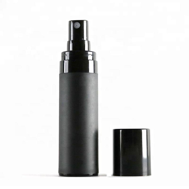 15ml 30ml 50ml Nero smerigliato plastica fine Mist Spray Bottle Airless Cream Bottle