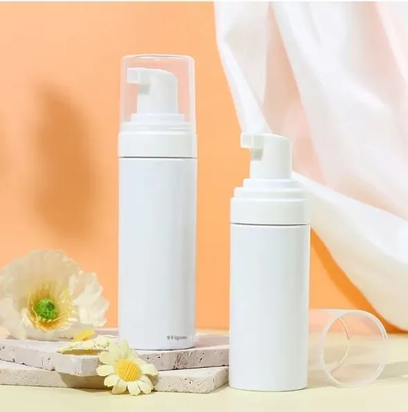 Botella con atomizador a presión de 500 ml para espuma facial tipo mousse esponjosa