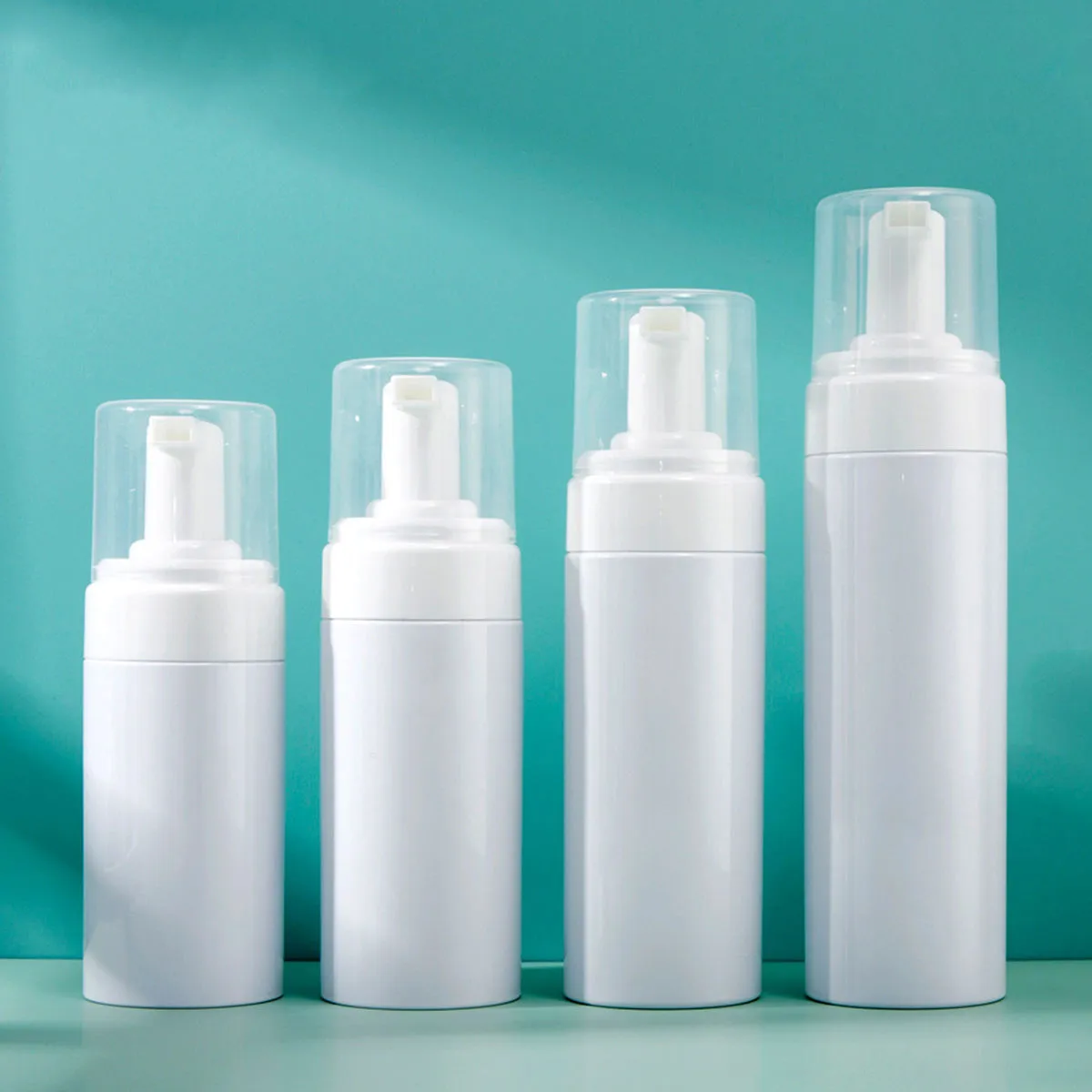 Botella vacía de espuma plástica con dosificador: 30 ml, 50 ml, 60 ml, 100 ml, 120 ml, 150 ml, 200 ml