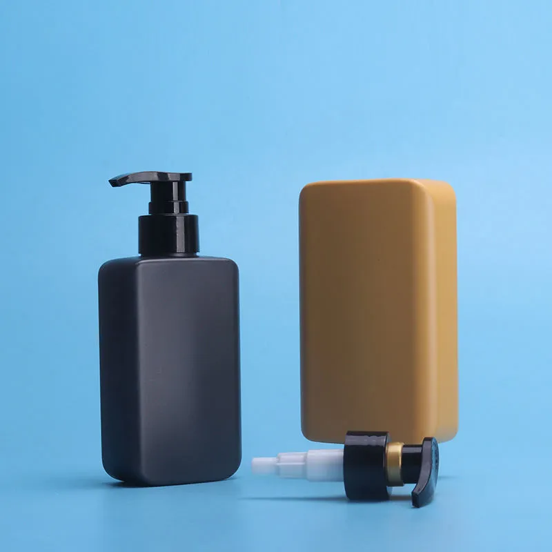 Botellas cuadradas con dosificador para champú para hombre, personalizadas, de 300 ml