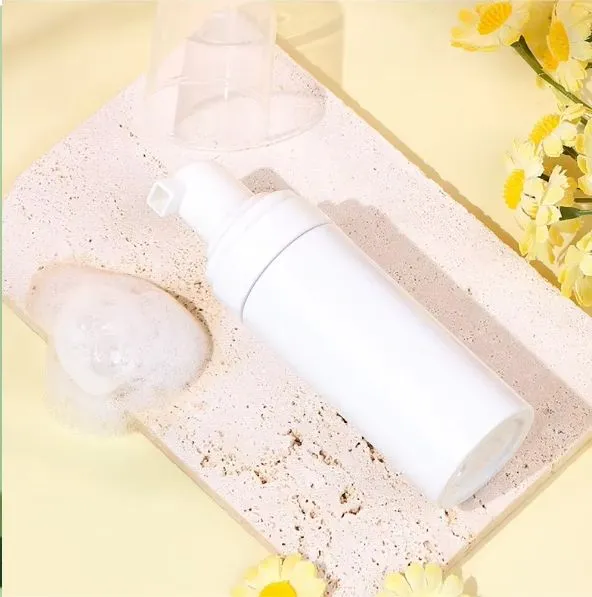 Botella rociadora con bomba para espuma Botella con atomizador a presión de 500 ml para espuma facial tipo mousse esponjosa