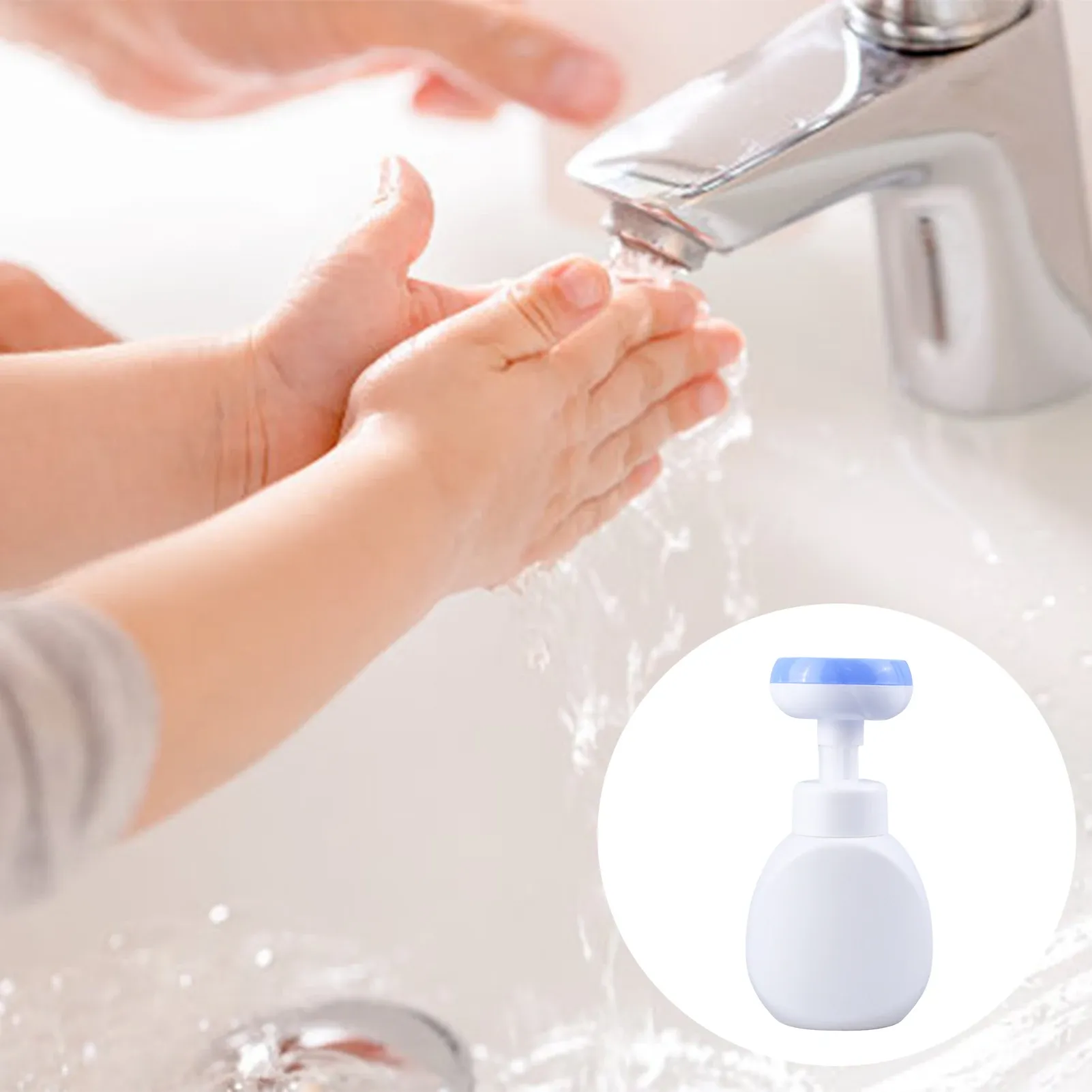 Botellas con dosificador de espuma para jabón de manos Botellas con dosificador de espuma para jabón de manos con forma de flor personalizada