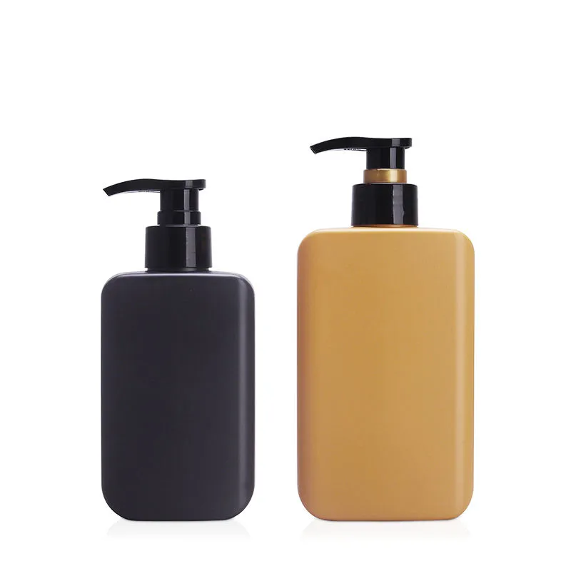Botellas cuadradas con dosificador para champú para hombre, personalizadas, de 300 ml
