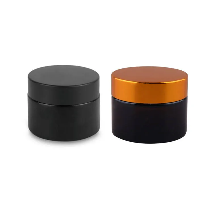 Tarro de vidrio OEM con tapa de rosca para crema facial de 20 g, 30 g y 50 g