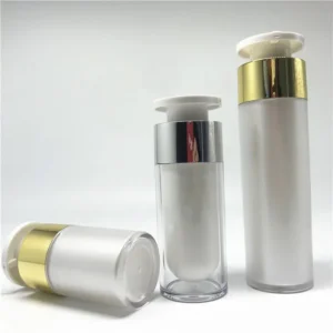 Frasco al vacío con atomizador para loción corporal y crema facial, 15 ml, 30 ml, 50 ml