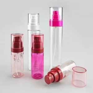 Wholesale 50ml/80ml/100ml/120ml Empty PET Plastic Fine Mist Perfume Spray Bottles (Frosted Finish, with Pump)