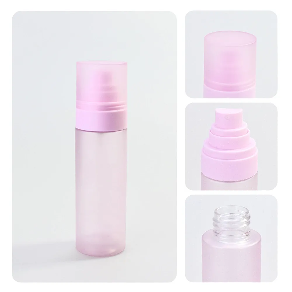 Hde1e238c21ed4a0f8de833c9eb Wholesale 50ml/80ml/100ml/120ml Empty PET Plastic Fine Mist Perfume Spray Bottles (Frosted Finish, with Pump)