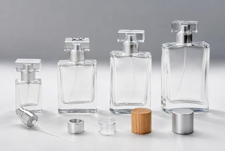 Tamaño en cm de un frasco de perfume de 10 ml