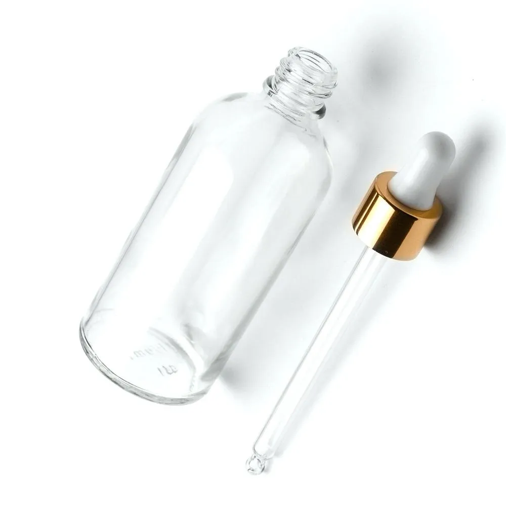 H09b9726d9a28 Flacone in vetro con contagocce da 5 ml a 100 ml per oli essenziali, destinato al confezionamento di prodotti per la cura della pelle