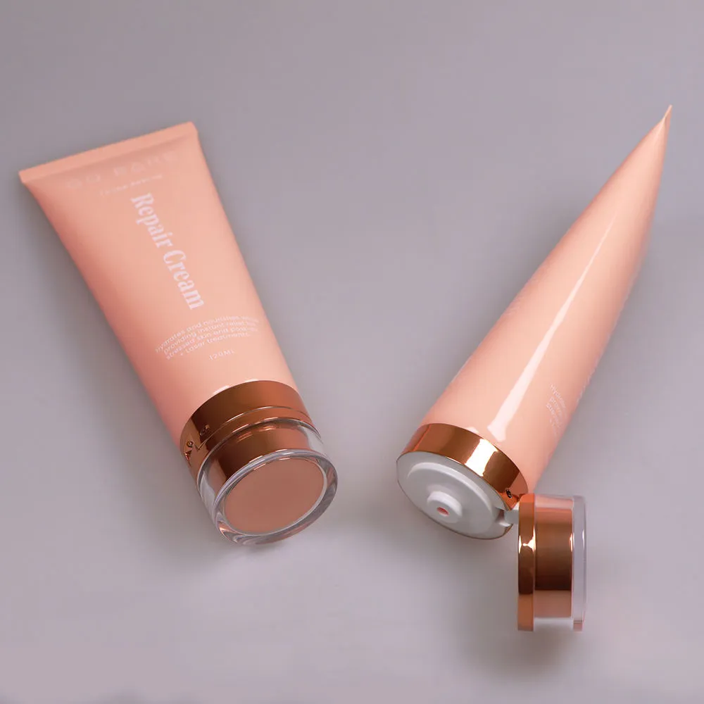 100ml 200ml Custom Soft Empty Cosmetic Squeeze Tubes Skincare Facial Cleanser Cream Packaging Tube