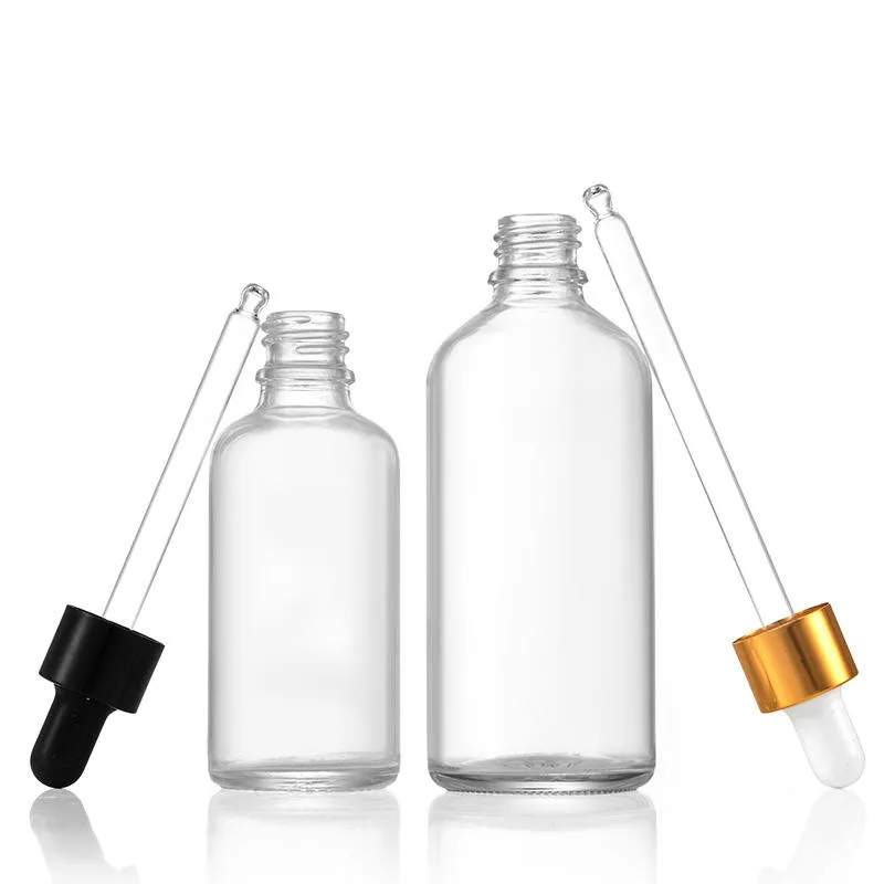 H6e772be5d268478cb39cf97b91 Flacone in vetro con contagocce da 5 ml a 100 ml per oli essenziali, destinato al confezionamento di prodotti per la cura della pelle