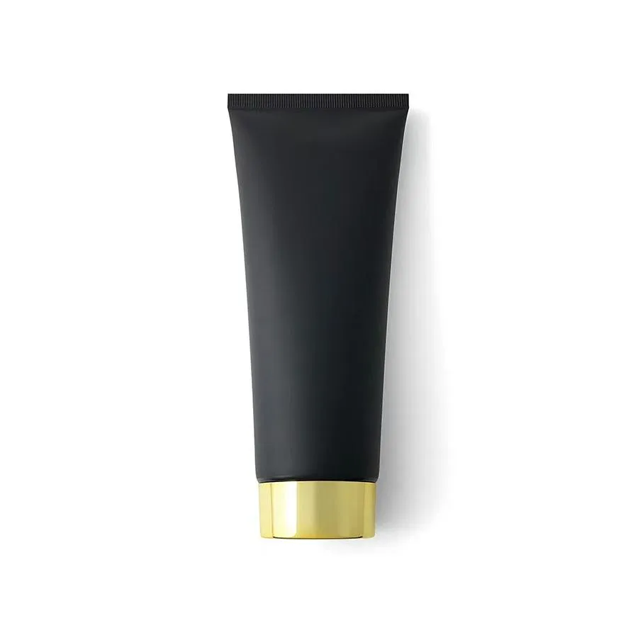 Black matte Plastic Empty Facial Cleanser Squeeze Lotion Tube 200ml