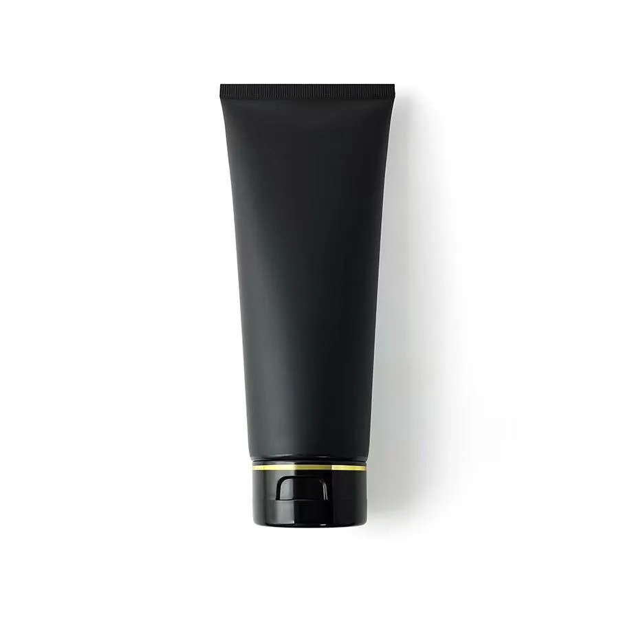 Black matte Plastic Empty Facial Cleanser Squeeze Lotion Tube 200ml