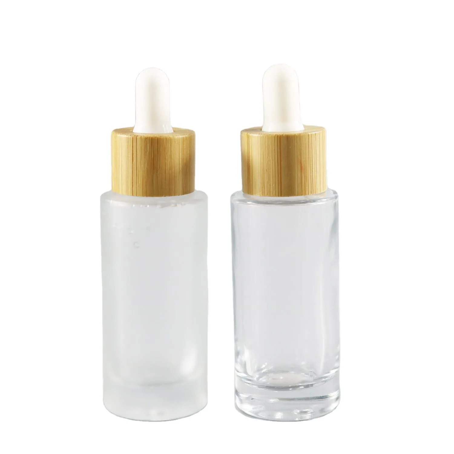 H7e5bcdd7a3234a91a42fce8b40 Frasco de vidrio para suero con gotero, blanco esmerilado y hombro plano, de 10 ml, 30 ml, 50 ml, 60 ml, 80 ml y 100 ml