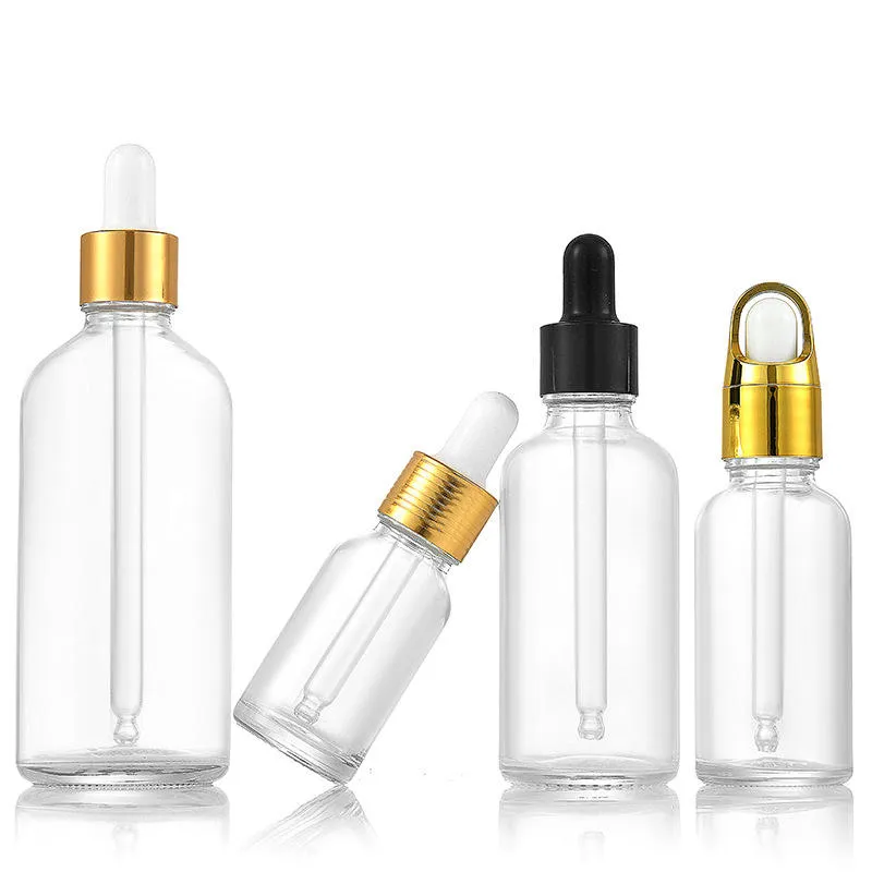 Ha150ec9325184bce8846d639d65 Flacone in vetro con contagocce da 5 ml a 100 ml per oli essenziali, destinato al confezionamento di prodotti per la cura della pelle