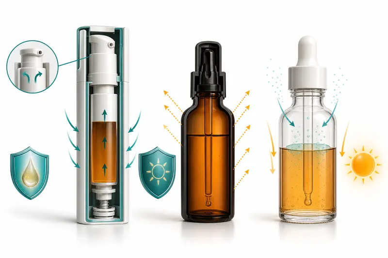 Welche Verpackung eignet sich am besten für Vitamin-C-Serum?