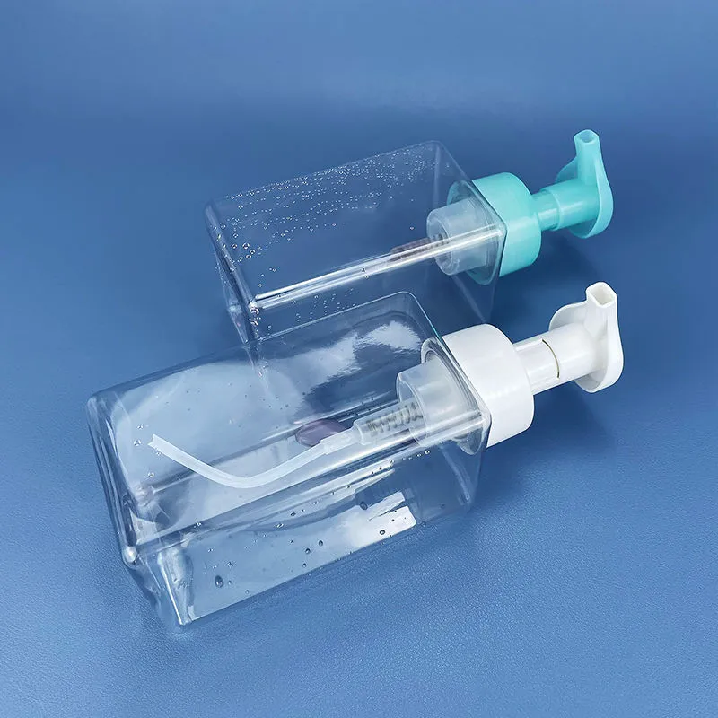 H0feeed6a28f24c809 Botella cuadrada de espuma de PET (apta para jabón de manos y gel de baño)