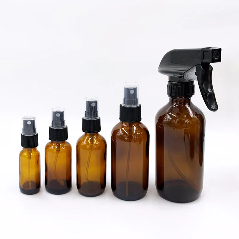 Amber Atomizer Empty Glass Spray Bottle 30/50/60/80/100/120ML