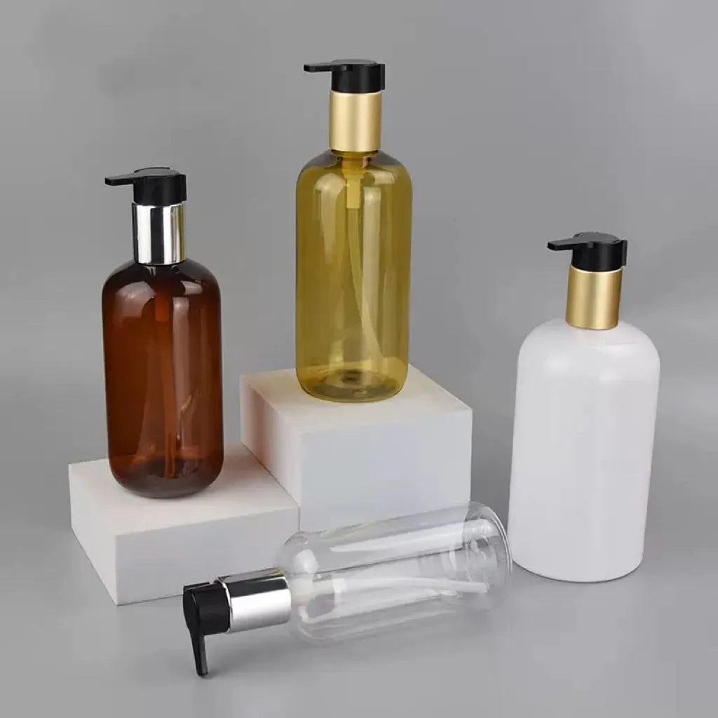 H5cac4aeed9c9422fb PET Gold Pump Sprayer Shampoo & Conditioner Bottles 250ml 300ml 500ml