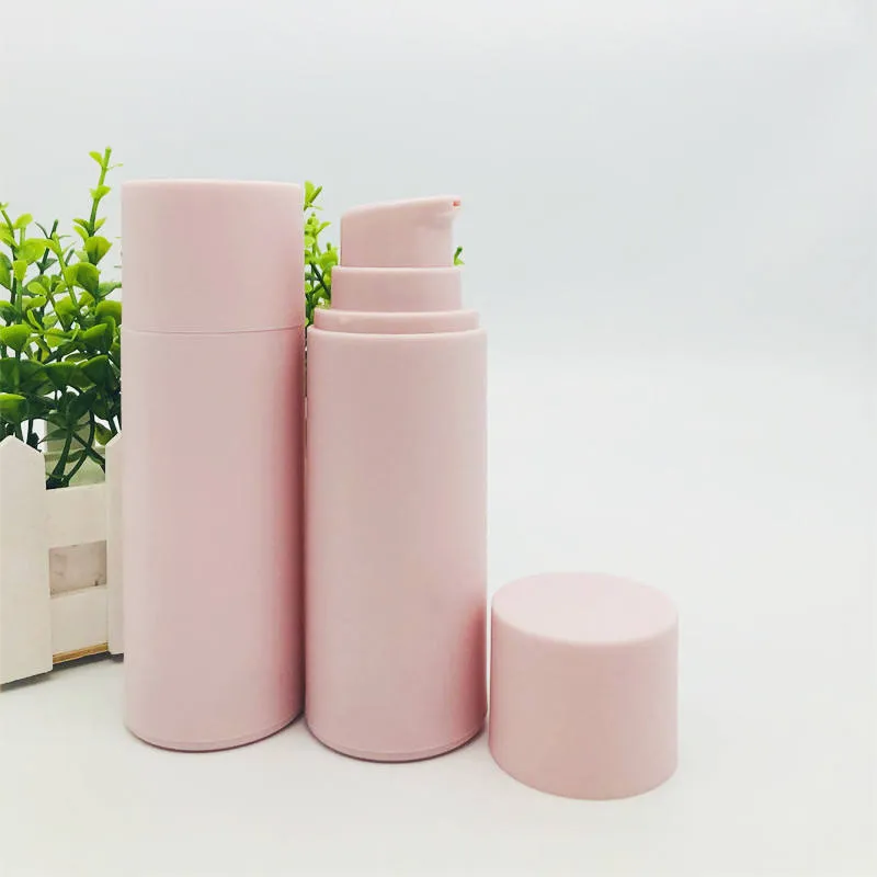 30ml 50ml 100ml 120ml Custom Luxury PP Matte Pink Lotion Pump Bottle