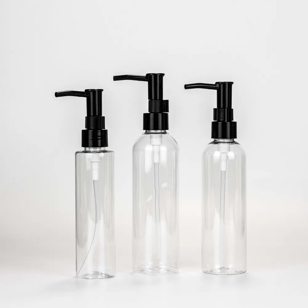 Hb34c72f7145b4ad7a Botella cuadrada vacía de PET de 150 ml y 200 ml para aceite limpiador con logotipo personalizado