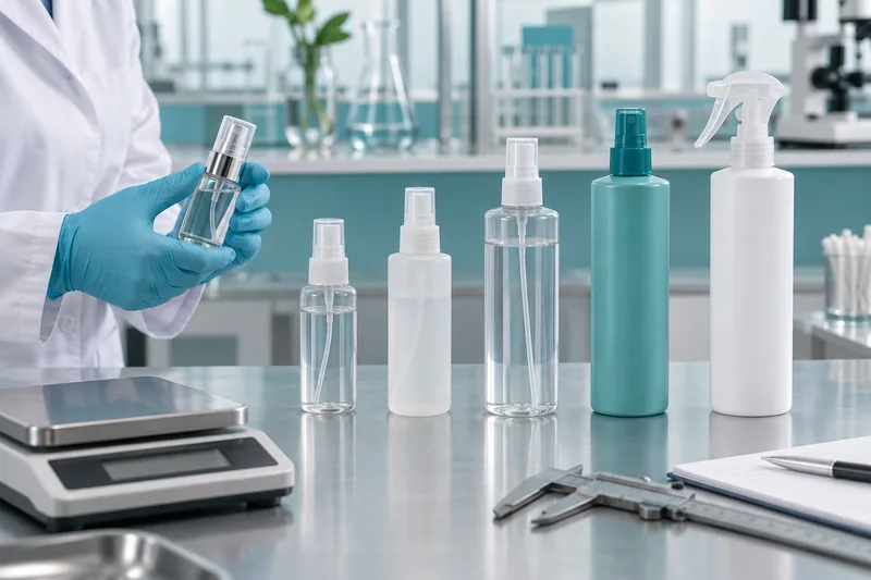 Botellas de spray para el cabello en formatos para viaje, venta al por menor y salones de belleza, fabricadas con materiales de empaque transparentes y opacos