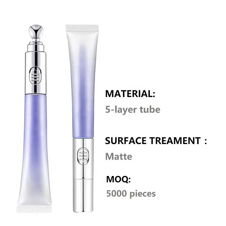 H2d5e4a73a7b441e092b82d24806e72a2x 10ml 15ml/0.5 oz 20ml 25ml Plastic Aluminum Metal Electric Massage Eye Cream Tube for Dark Circles