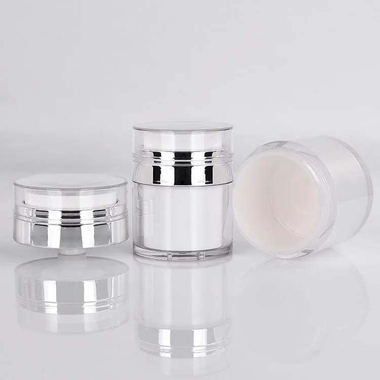 H8319b007aef44248 New Luxury 15ml 30ml 50ml Press Airless Facial Packaging Acrylic Airless Pump Cream Jar
