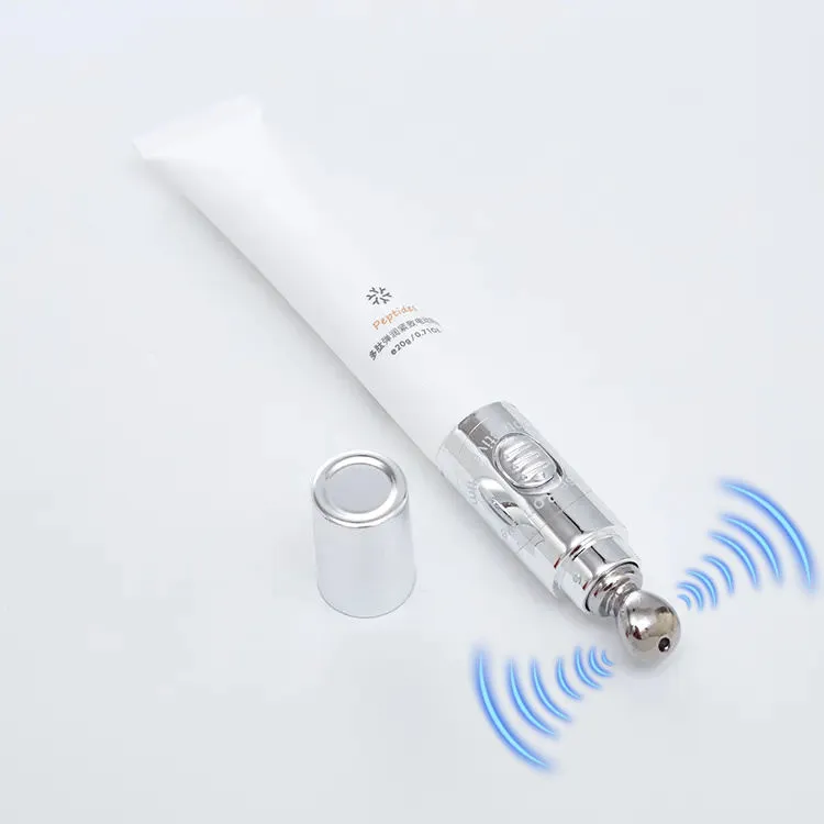 Wholesale 10ml 15ml 20ml Luxury Modern Empty Cosmetic Soft Skin Care Lip Care Massage Electric Metal Applicator Eye Cream Tube